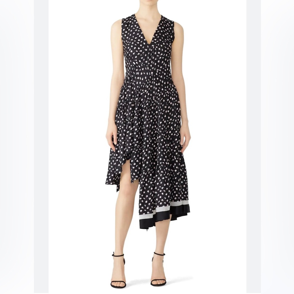 3.1 Phillip Lim Silk Asymmetrical Floral Dress sz2